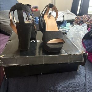 Elegant Black Platform Heels